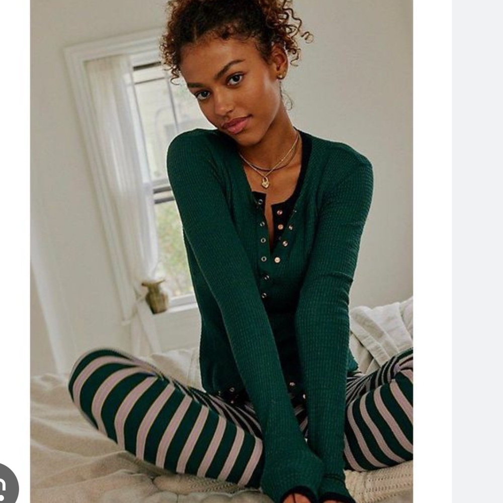 Free People going places cardi pine green